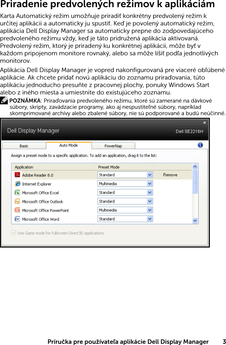 uninstall dell display manager